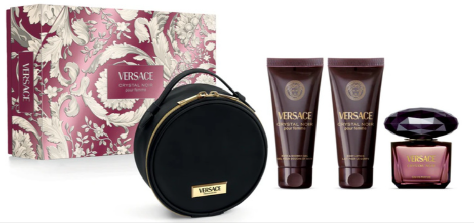 Versace Crystal Noir EDP 90 ml zestaw