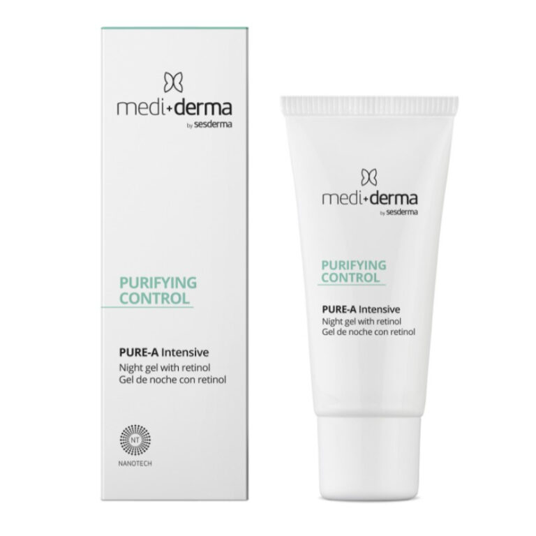 medi-derma PURIFYING CONTROL PURE-A INTENSIVE night seboregulacyjny żel z retinolem 0,25% 30 ml