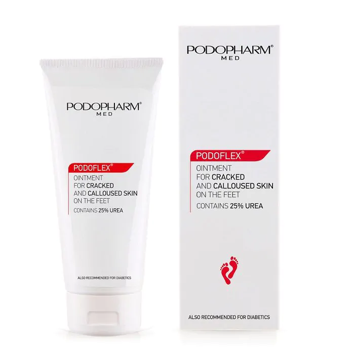 PODOFLEX-Masc-do-popekanej-i-zrogowacialej-skory-stop Podopharm PODOFLEX Ointment 25% Urea – maść na pękające pięty i zrogowacenia - obrazek 1